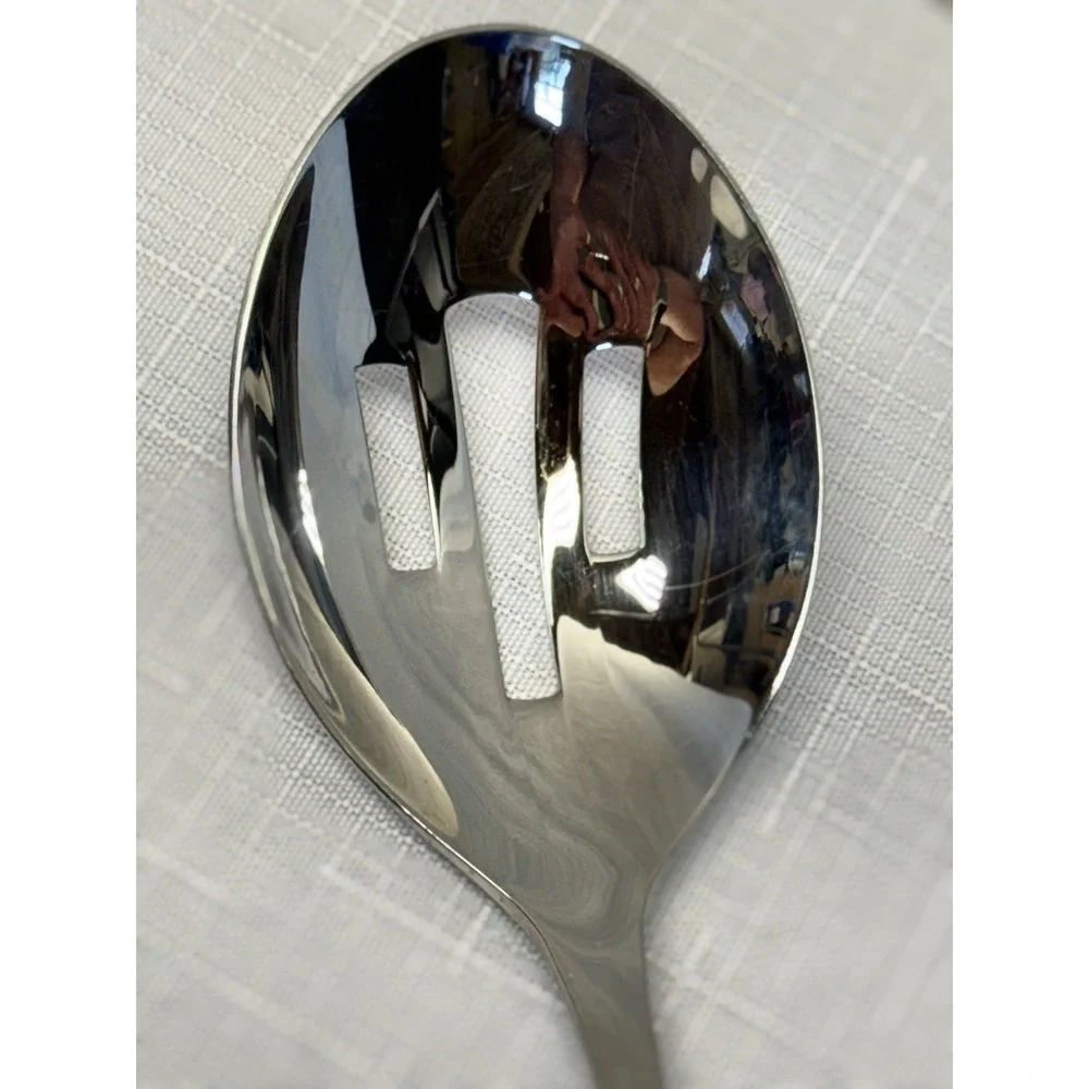 Gourmet Settings GS 18/10 Stainless Pierced Serving Spoon Slotted Flatware